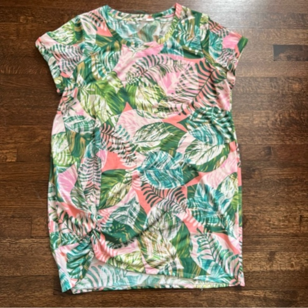 Addison Parker size 1X tropical print dress